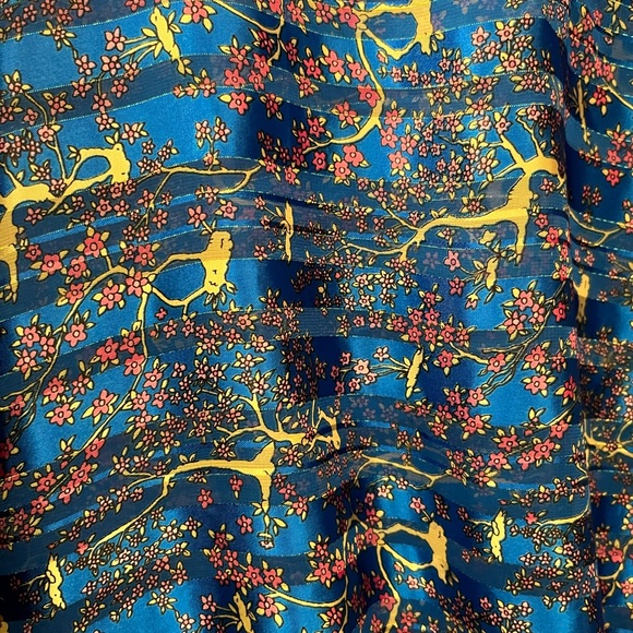 Free People floral sheer doman style blouse M - Picture 8 of 9